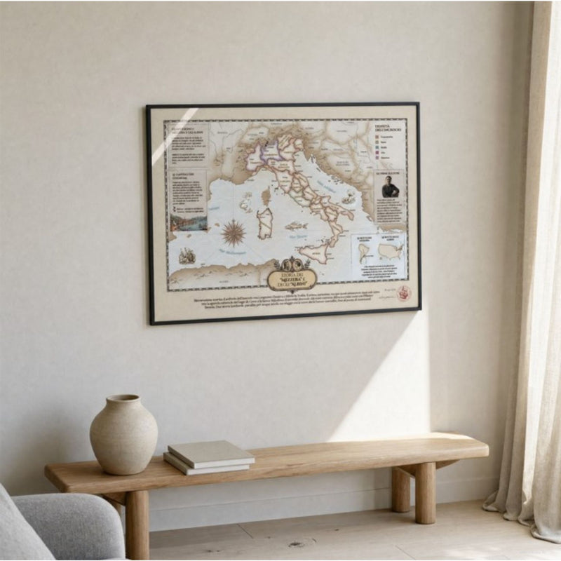 Mappa dei Cognomi di Coppia - Due cognomi che si incontrano, su un'unica pergamena