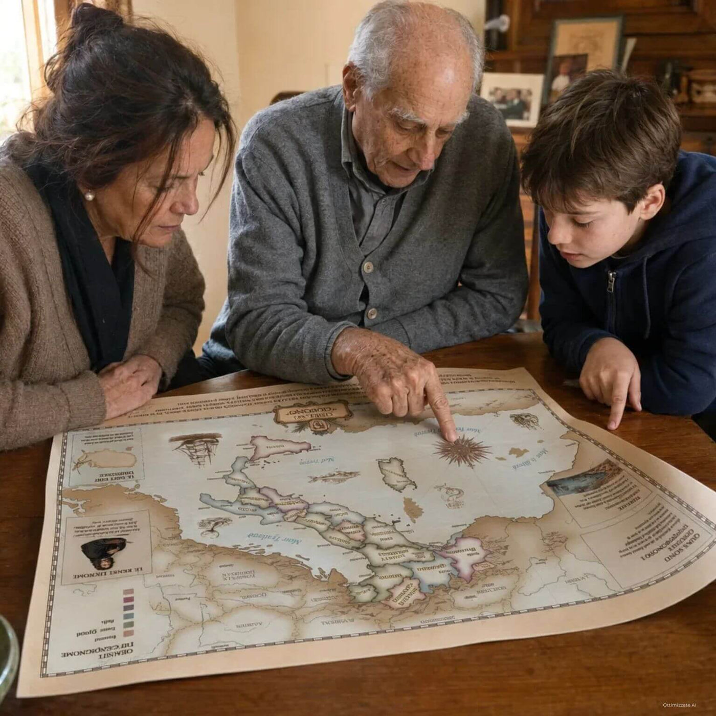 Mappa del Cognome - Ricostruzione storica del tuo cognome, su pergamena