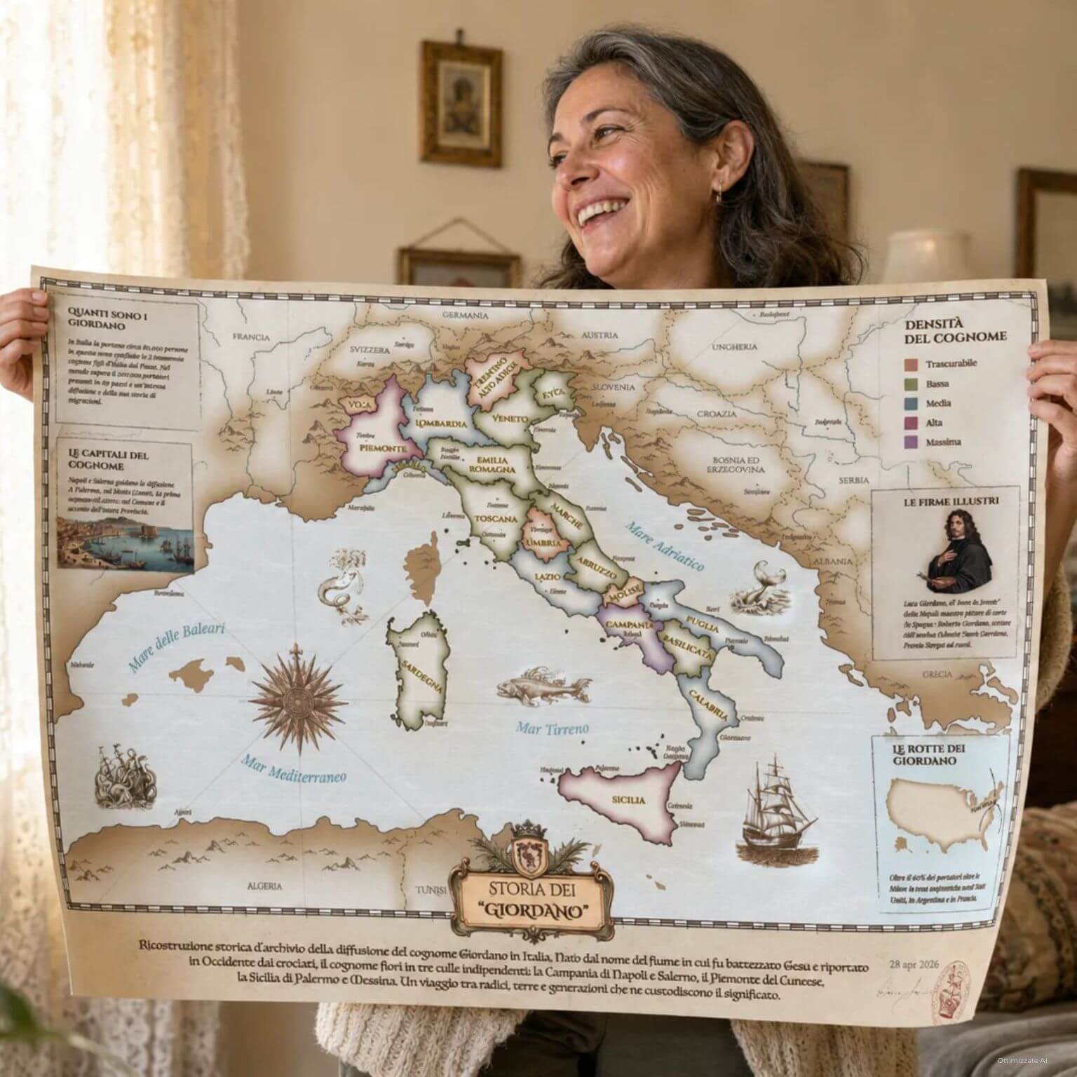 Mappa dei Cognomi Singola